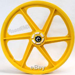 bmx yellow mag wheels