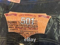 $148 BRAND NEW & SEALED Levi's 501 SELVEDGE Made in USA 40x32 Cone Denim Jeans