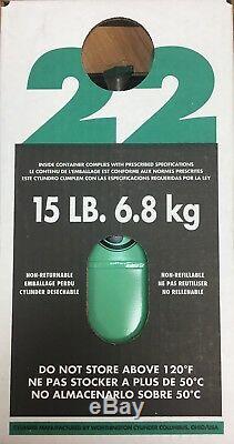 15 lbs R22 Refrigerant / Unused / Factory Sealed / Made in USA Same Day Shipping