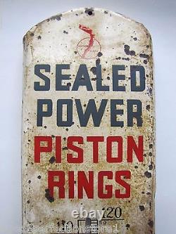 1950s SEALED POWER PISTON RINGS Advertising Thermometer sign Made in USA 38