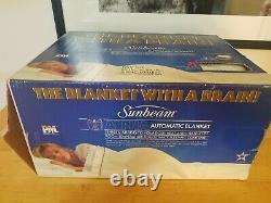1988 Vintage new sealed Sunbeam Alpha heated electric blanket, made in USA