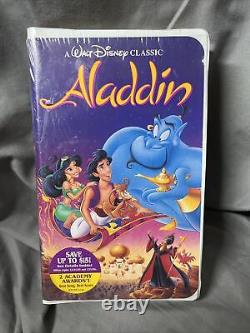 1993 ALLADIN Black Diamond VHS Walt Disney Classic RARE Some Issues Sealed -A7
