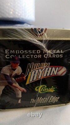 1995 Nolan Ryan Embossed Collector's Metal Cards Factory Sealed Made in USA