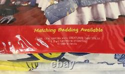 1998 Pokemon Twin Bed Sheet Set Flat Fitted Pillowcase USA Made New Sealed Rare