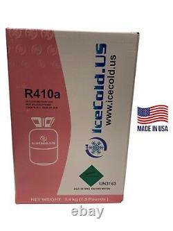 (1) R410a R-410a R 410a Refrigerant 7.5lb Tank New Factory Sealed (MADE IN USA)