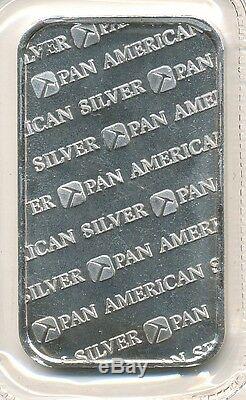 1 oz Pan American Silver Bars (. 999 Pure) Sealed Sheet of 10 Bars U. S. Made