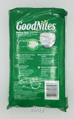 2015 Goodnites Pull Ups Unisex Bedtime Diapers L/XL 11 Count New Sealed Made USA