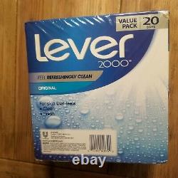 20 Lever 2000 Original Bar Soap Box boxes Made In USA Vintage 20 pack sealed