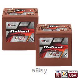 2x Trojan Reliant T105-AGM 6V 217Ah Deep-Cycle Sealed AGM Battery Made in USA