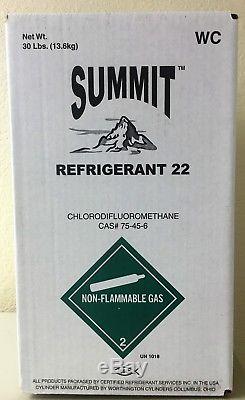 30 lbs R22 Refrigerant Freon New Factory Sealed Made in USA Same Day Shipping