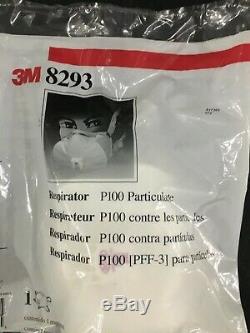 3M 8293 NIOSH P100 Particulate Respi, NEW & SEALED! Made In USA -lots Availa