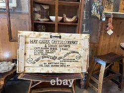 42L X 21H Lonesome Dove Handmade Rustic Engraved Sealed Extra Large