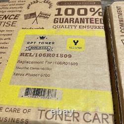 4PK Compatible Toner Cartridge for Xerox Phaser 6700 Made In USA Sealed New