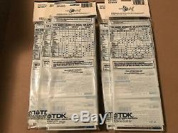 5X Pack OF 4 New Sealed TDK SA 100 Tapes Type II Made In Japan Assembled In USA