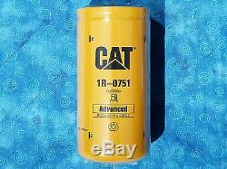 5 New Cat 1r-0751 Fuel Filters Sealed Made In USA Caterpillar 1r0751 Oem
