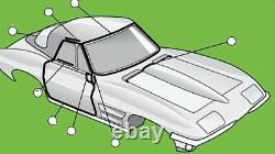 64-67 Corvette Coupe Body Weatherstrip Kit Plus Side Window Seals Made in USA