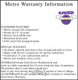 65 GM B Body Convertible Weatherstrip Seal Kit 10 Pcs Metro USA Made