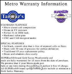 66-70 Toronado Riviera Weatherstrip Seal Kit 2 Door Hardtop 5 Pcs Metro USA MADE