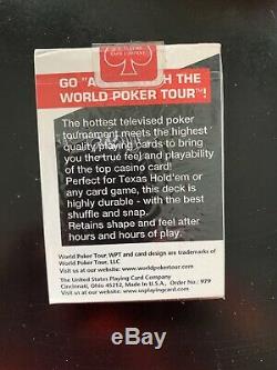 66 Decks World Poker Tour WPT White BEE Playing Cards USA Made NEW SEALED