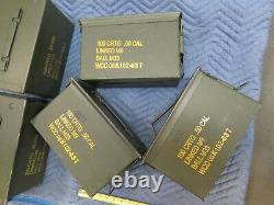 8 QTY 50 Cal Ammo Cans Good Condition, No Rust or Dents, MADE IN USA FREE SHIP