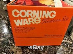 A-475-7-S Brand New Sealed Vintage Wildflower Corning Ware Hostess Set Made USA