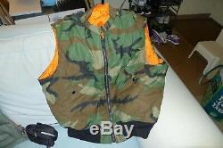Alpha MA-1 Vest Made in USA still sealed in the bag Camouflage size Large