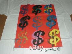 Andy Warhol New Rare 1996 dollar signs $-money XL t-shirt NOS sealed Made in USA