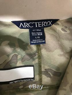 Arcteryx Combat Jacket Mens Large Multicam Crye USA Made Sof Socom Seals Devgru
