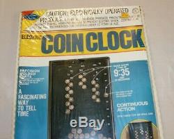 Arrow Electric Coin Clock 1982 New Sealed Original Cellophane USA Made Vintage