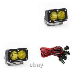 Baja Designs S2 Sport Amber Driving/Combo 5000K LED Light Pods With Harness