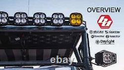 Baja Designs S2 Sport Clear Work/Scene Beam 5000K LED Light Pods With Harness