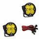 Baja Designs Squadron Round Sport Amber Driving/Combo LED Lights With Harness