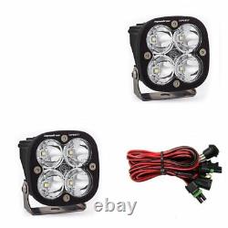Baja Designs Squadron Sport Clear Spot Beam 5000K LED Lights With Rock Guards