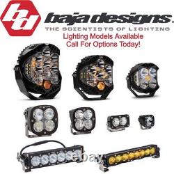 Baja Designs Squadron Sport Clear Spot Beam 5000K LED Lights With Wiring Harness