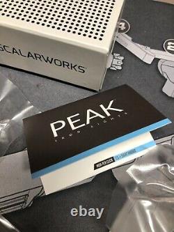 Brand New Sealed Scalarworks Peak Front & Rear Iron Sight Set SW1000 Made In USA