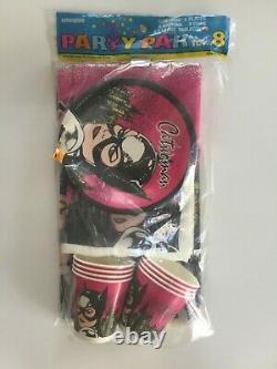 CATWOMAN PARTY PAK FOR 8 MADE IN USA Tablecloth + More SEALED COLLECTIBLE RARE