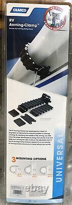 Camco 42556 RV Awning Clamp Black VERY RARE-USA MADE-New Sealed Package-SHIPN24H