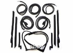 Chevrolet Corvette C3 Coupe 1968 Weatherstrip Seal Kit, 12 pcs, Made in USA