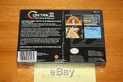 Contra III The Alien Wars (SNES) NEW SEALED V-SEAM FIRST PRINT MADE IN JAPAN