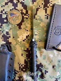 Custom Made Combat Knife Tanto Cpm 3v / U. S. Navy Seal Team 6 Challenge Coin