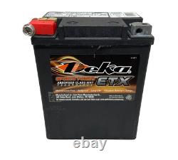 Deka ETX15 Battery, 12V 14AH 220CCA Made in USA