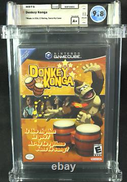Donkey Konga Gamecube WATA 9.8 A+ Made in USA Brand New Sealed