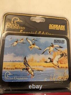 Ducks Unlimited Schrade Special Edition Made In USA 3 Blade Knife 1998 SEALED