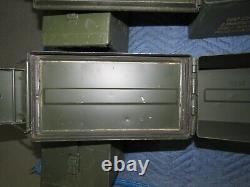 EIGHT QTY 50 Cal Ammo Cans Good Condition, No Dents, MADE IN USA FREE SHIP