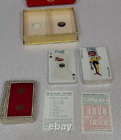 Eagle DE LUXE Five Suit Bridge Deck Playing Cards Rare with tax stamp 2 sealed
