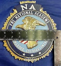 FBI NA National Academy Full Color 3D Wall / Podium Seal 9 X 8 MADE IN USA