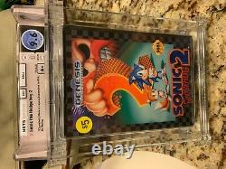 Factory sealed Sonic 2 WATA 9.6 A+ MADE IN JAPAN/USA (RTB seal) RARE