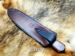 Hand Made 1095 Butcher Knife By Mark Mccoun USA Sealed Tiger Maple #1