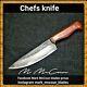 Hand Made 5 3/4 Chefs Knife By Mark Mccoun USA Sealed Tiger Maple