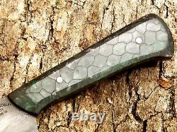 Hand Made 8 Chefs Knife By Mark Mccoun USA Sealed Green Honeycomb